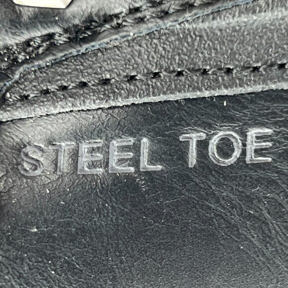 Eddie Bauer Mens Bellingham Black Steel Toe Lace Up Ankle Size 9.5 M Work Boots - Picture 10 of 11